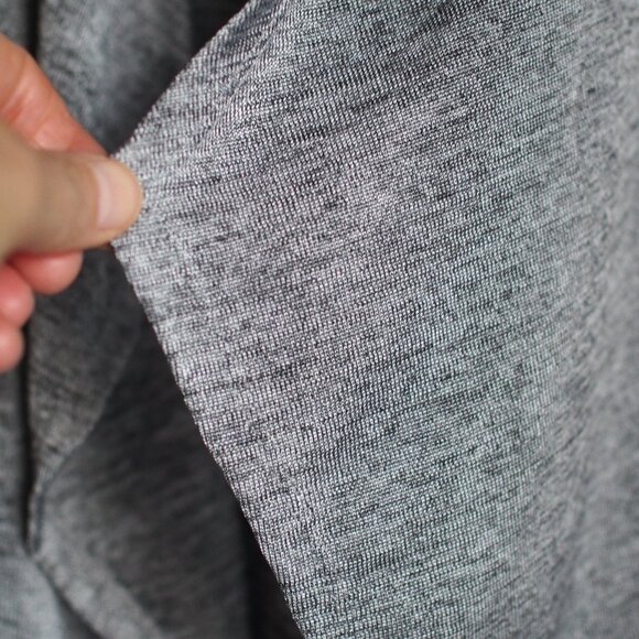 Laura | Vintage 3/4 Sleeve Long Open Silver Cardigan - Picture 3 of 5